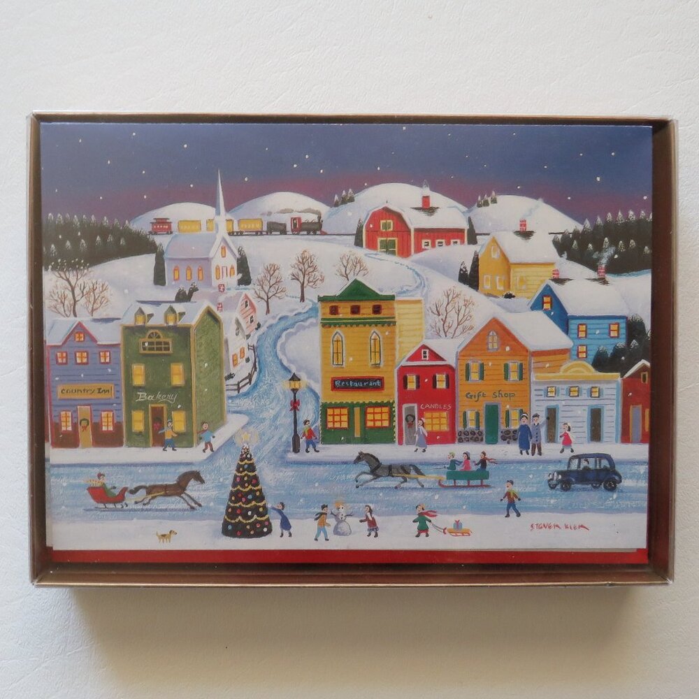 Marcel Schurman Wishing You A Merry Christmas Winter Village Set of 14 Holiday